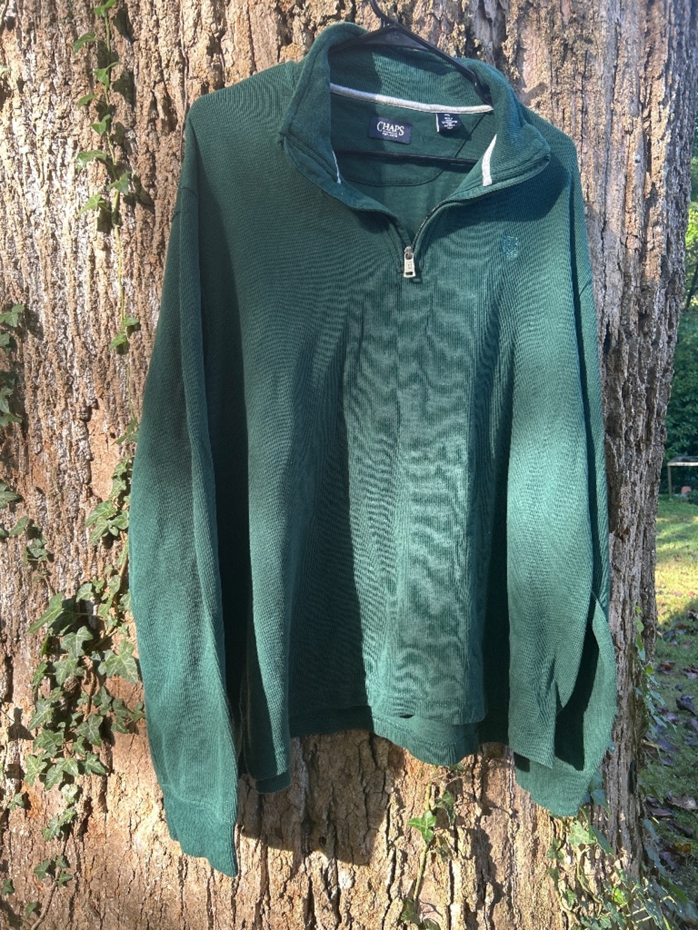 Green Chaps quarter zip XXL